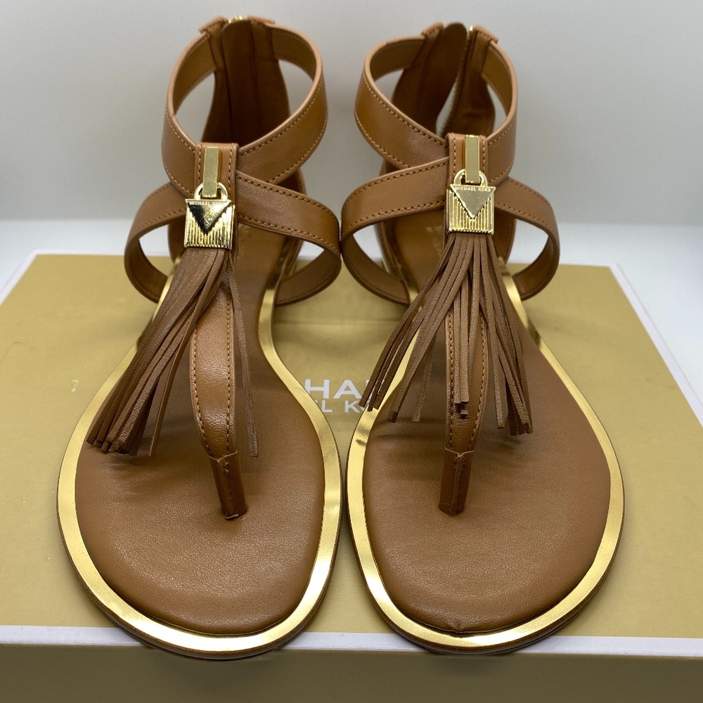 brand new Michael Kors brown flat sandal